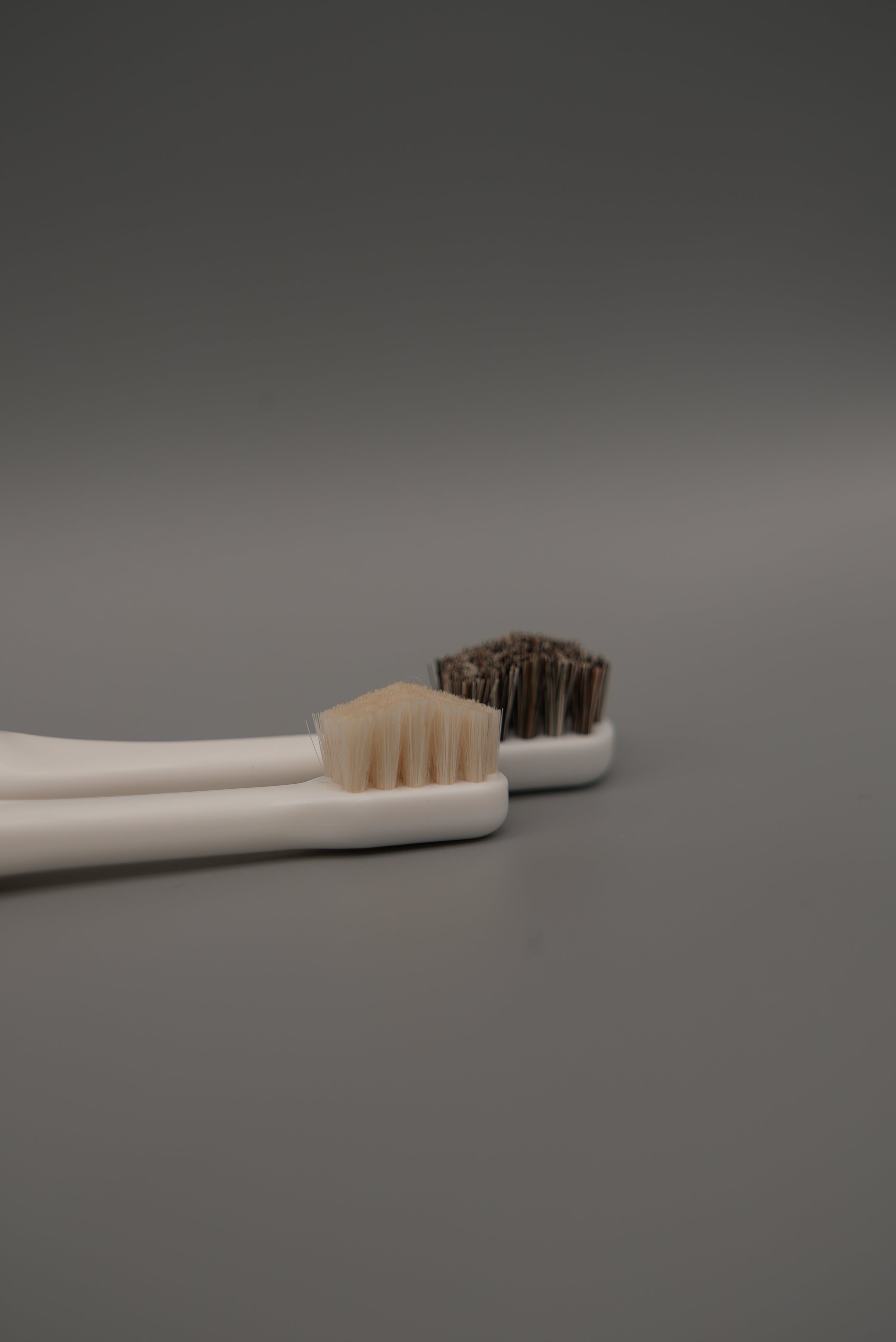 柔らかい天然毛歯ブラシGREN.s×ミガケンデ　小型犬用山型ヘッド（ウマ）