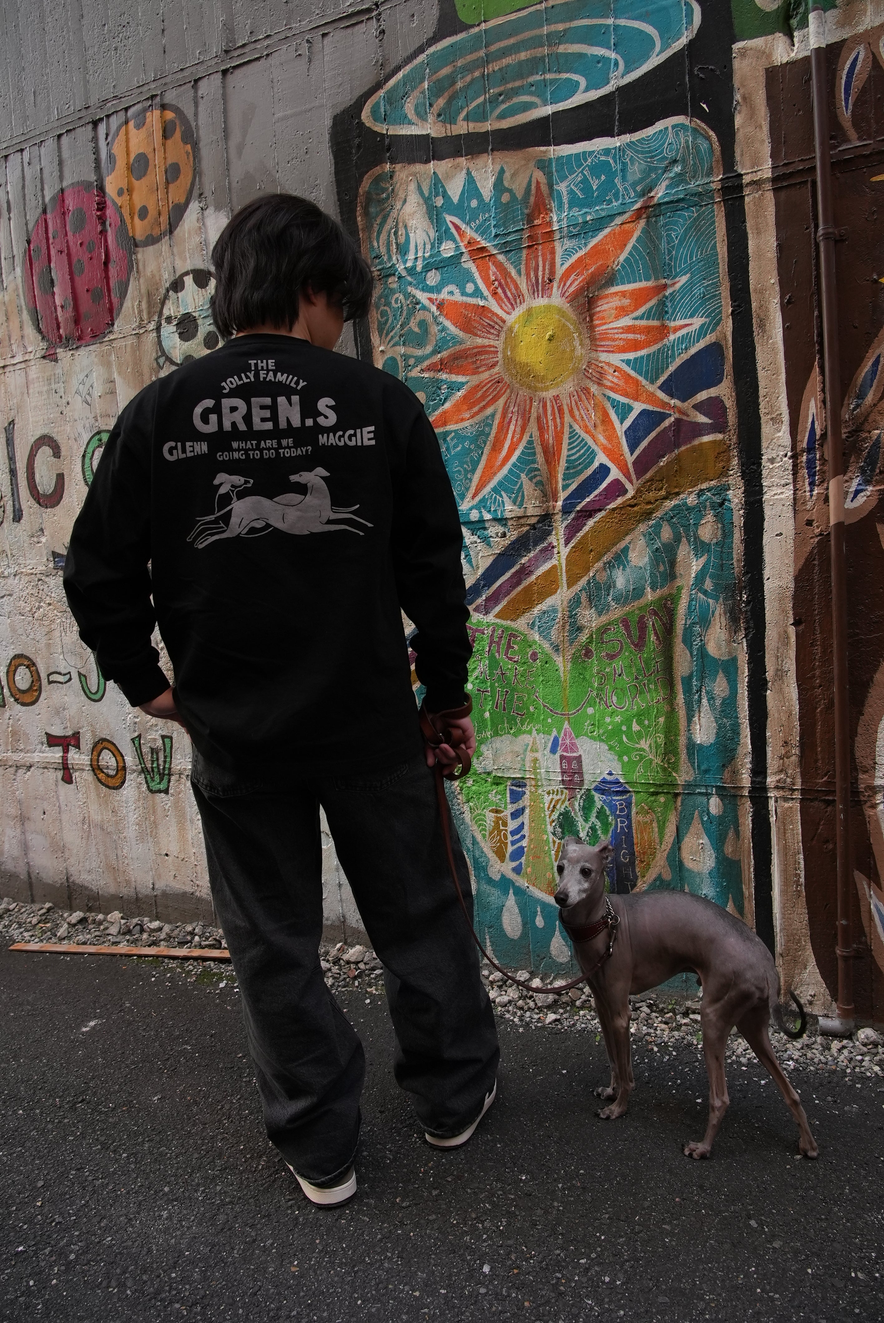 GREN.sマグナムウェイト ビッグシルエット ロングスリーブ Tシャツ【ブラック】