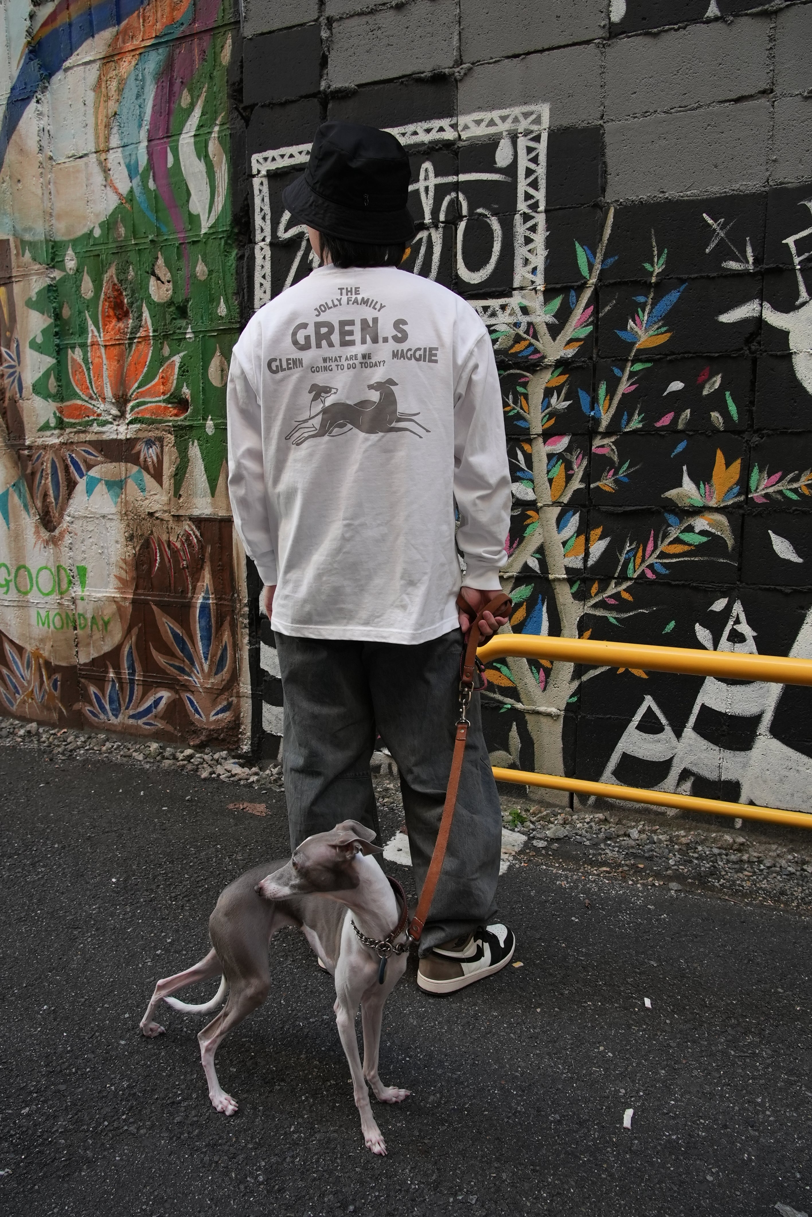 GREN.sマグナムウェイト ビッグシルエット ロングスリーブ Tシャツ【ホワイト】