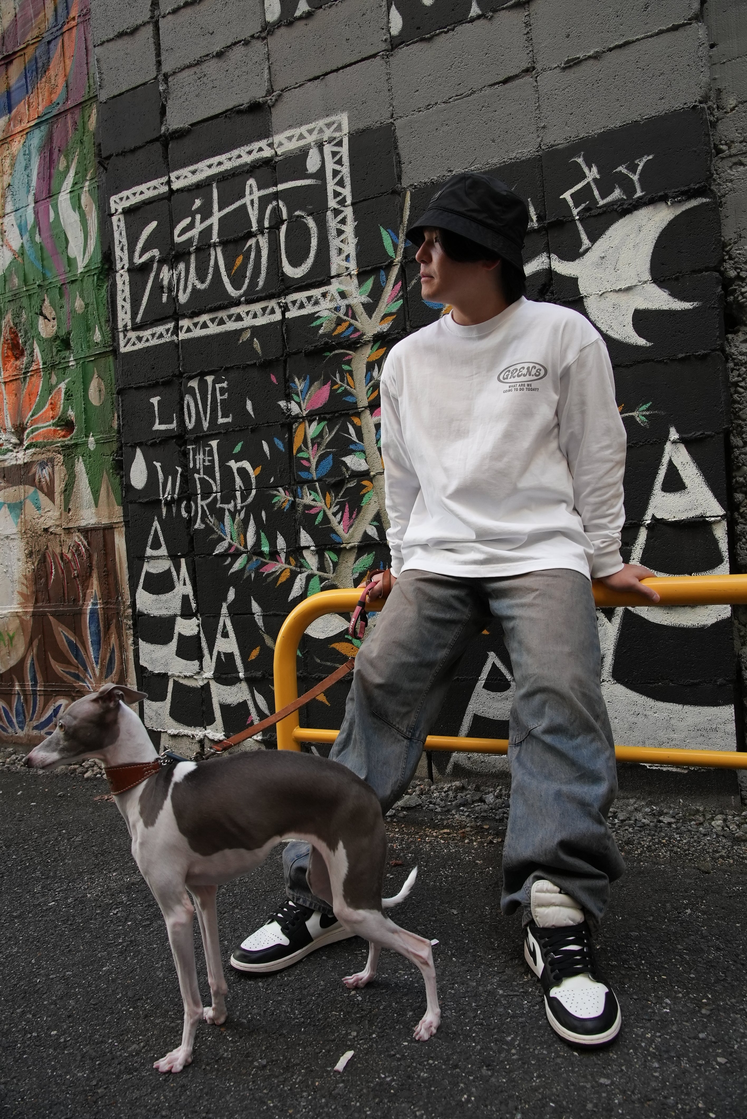 GREN.sマグナムウェイト ビッグシルエット ロングスリーブ Tシャツ【ホワイト】